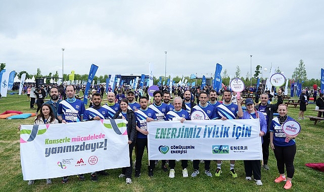 CK Enerji çalışanları, İstanbul Yarı Maratonu’nda kanserle mücadele için koştu