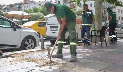 Konak’ta kaldırımlar mercek altında