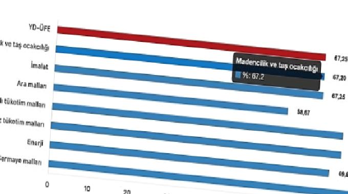 Tüik: Yurt Dışı Üretici Fiyat Endeksi (YD-ÜFE) yıllık %67,25 arttı, aylık %4,70 arttı
