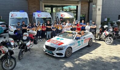 59.Cumhurbaşkanlığı Türkiye Bisiklet Turu’nun bisikletçilerine ve konvoyuna Sağlık Bakanlığı’nın deneyimli ekipleri destek verdi
