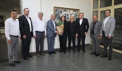 Bozdoğan Belediye Başkanı Mustafa Galip Özel’den Aydın Büyükşehir Belediye Başkanı Özlem Çerçioğlu’na nezaket ziyaretinde bulundu