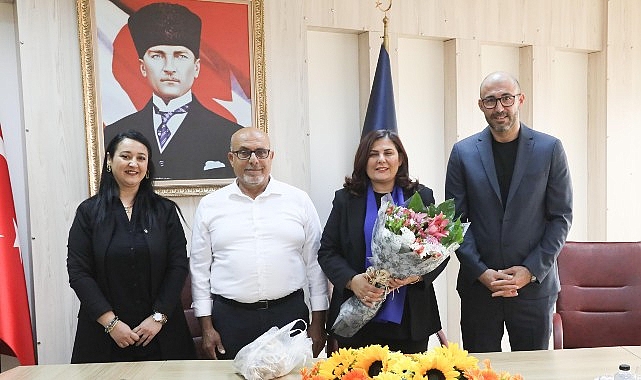 Germencik Belediye Başkanı Burak Zencirci Aydın Büyükşehir Belediye Başkanı Özlem Çerçioğlu’na nezaket ziyaretinde bulundu