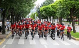 Kocaeli’de pedallar ‘Barış’ için çevrildi