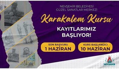 Nevşehir Belediyesi Güzel Sanatlar Merkezi’nde çocuk, genç ve yetişkinler için “Karakalem Resim Kursu” açılacak