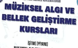 EÜ’den “Müziksel Algı ve Bellek Geliştirme Kursları”