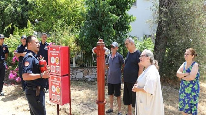 İtfaiye ‘den Şövalye sakinlerine eğitim