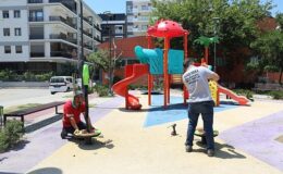 Karşıyaka’da parklar yenileniyor, yeşil doku güçleniyor